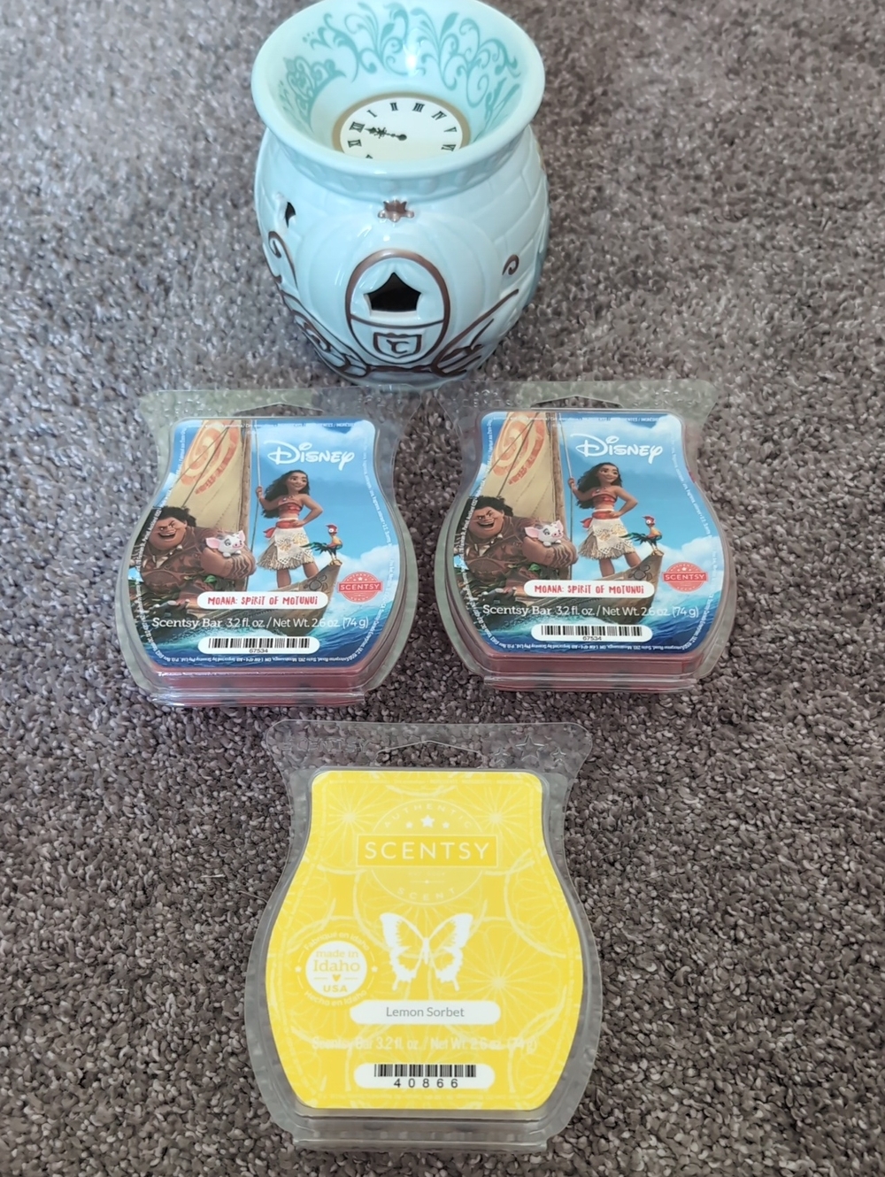 NWT Disney Cinderella And Moana Scentsy Bundle
